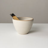 Stoneware Incense Bowl - Large - White