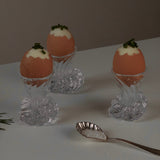 Crystal glass egg cup | Set of 2 | Handmade