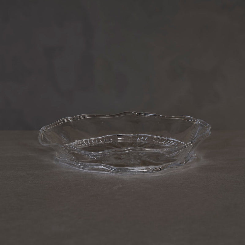 Crystal glass serving bowl | Large | Handmade