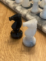 Italienisches Vintage Schachbrett aus Marmor A.A. Chiellini