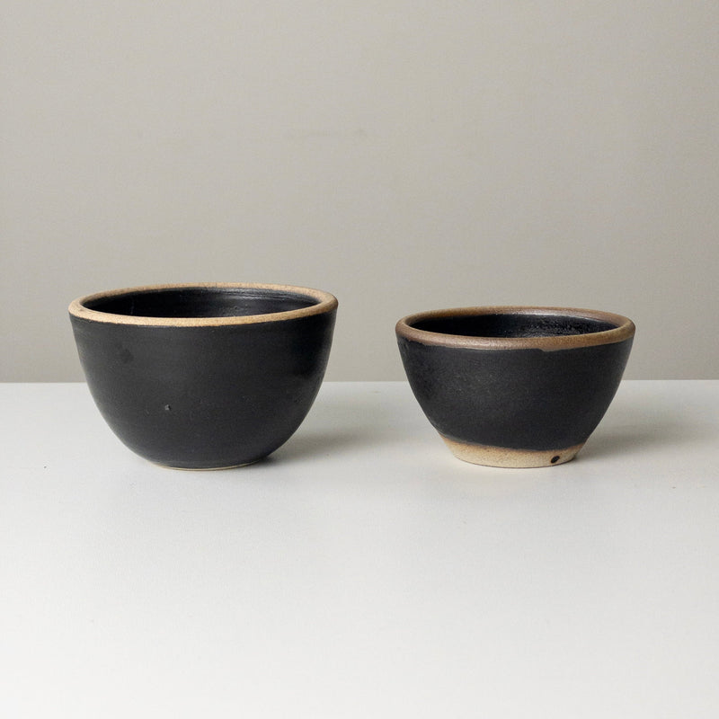 INCAUSA Stoneware Smudge Bowl - Black - Large