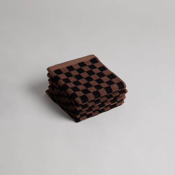 Face Towel Quill - Tabac/Noir