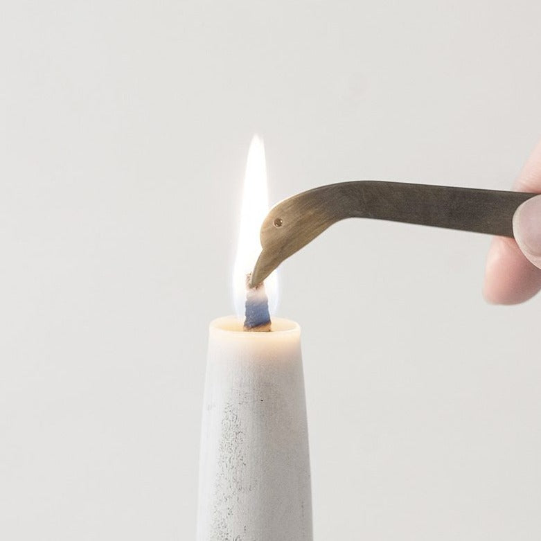 Kerzenlöscher Dochttrimmer aus Messing | Candle Snuffer Duck