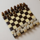 Vintage Schachbrett aus Alabaster