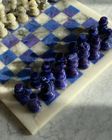 Italienisches Vintage Schachbrett aus Marmor