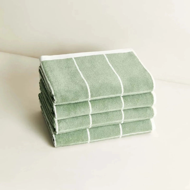 Bath Towel Bethell -  Sage/Chalk
