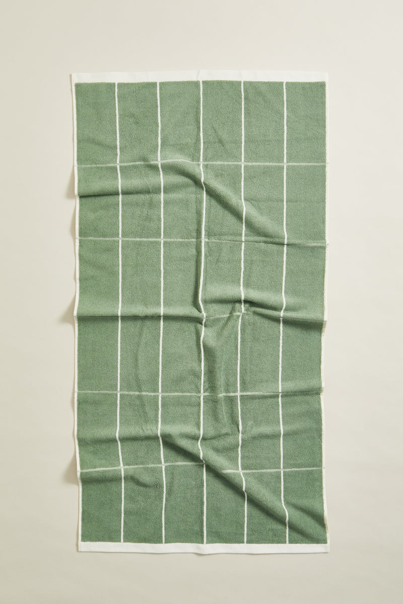 Bath Towel Bethell -  Sage/Chalk