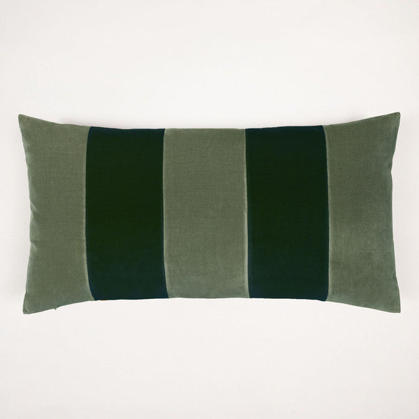 Cushion Stripe - Artichoke/Emerald