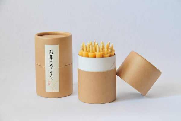 Japanese Rice Wax Candles - 20 pieces