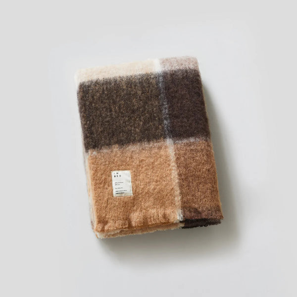 Alpaca and Wool Blanket - Brown