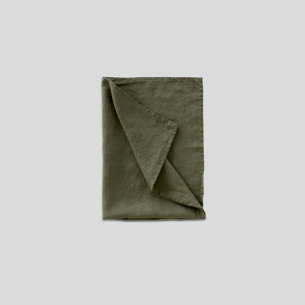 Linen Tea Towel - Khaki