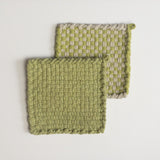 Potholders - White/Leaf - Thatch Collection