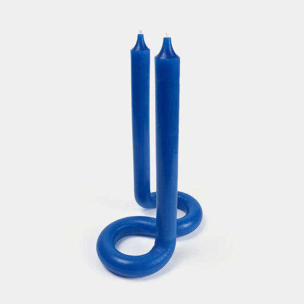 Twist Candle - Dark Blue