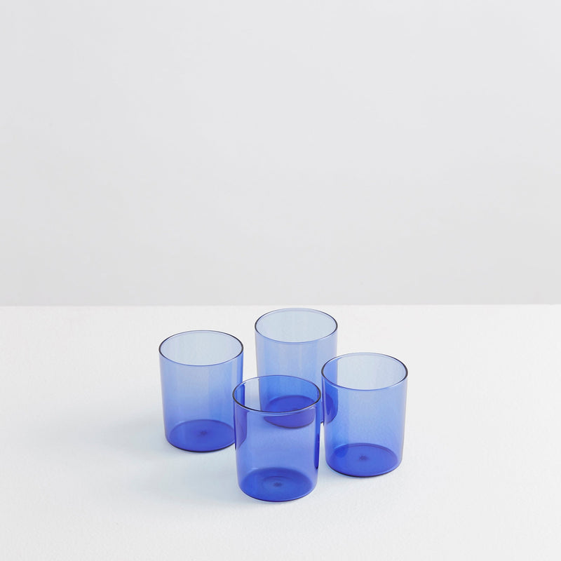 Trinkgläser 4er Set - Azur Blau