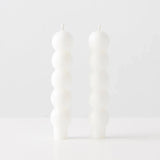 Volute Candles Set of 2 - White