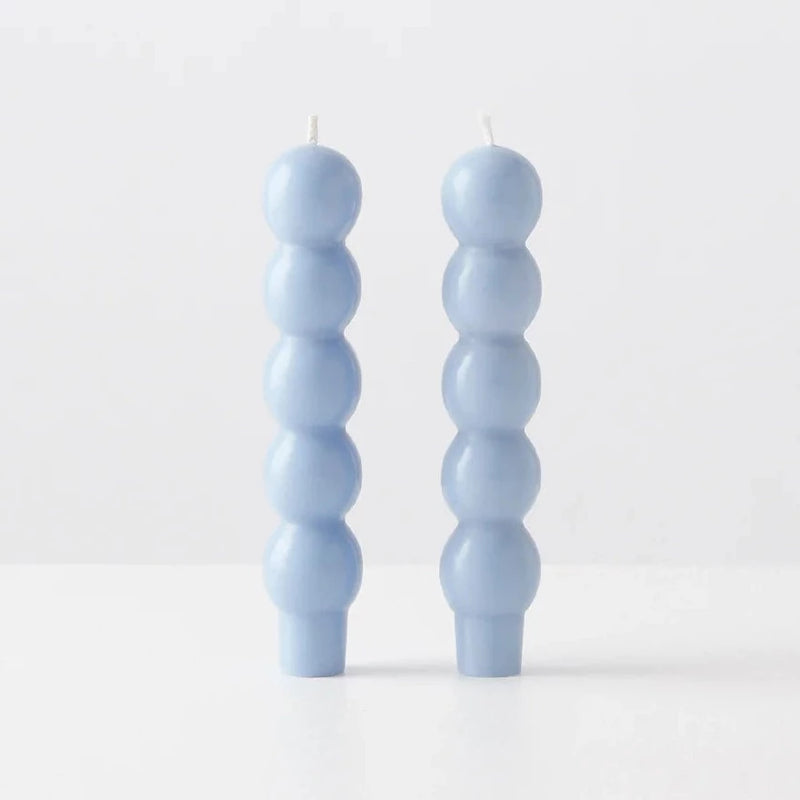 Volute Candles Set of 2 - Sky