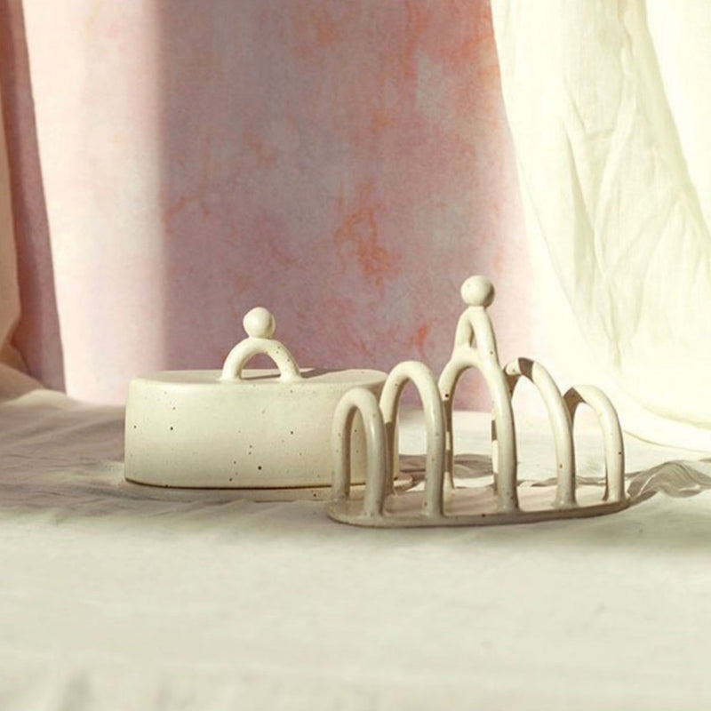Clay butter dish