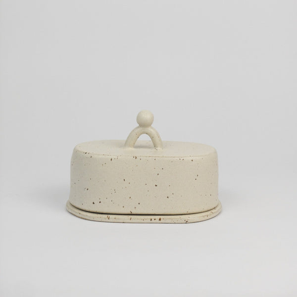 Clay butter dish