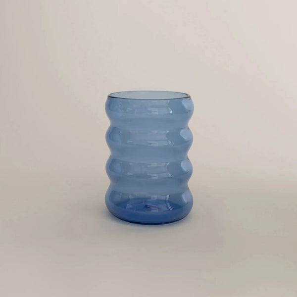 Ripple Glas - Blau - Klein