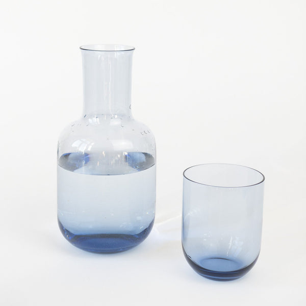 Japanese Carafe with Glass - Blue