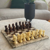 Vintage marble chess board