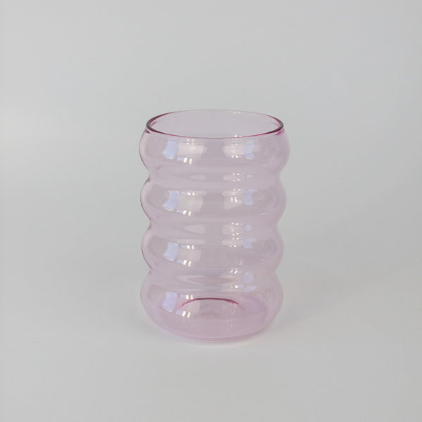 Ripple Glas - Pink - Klein