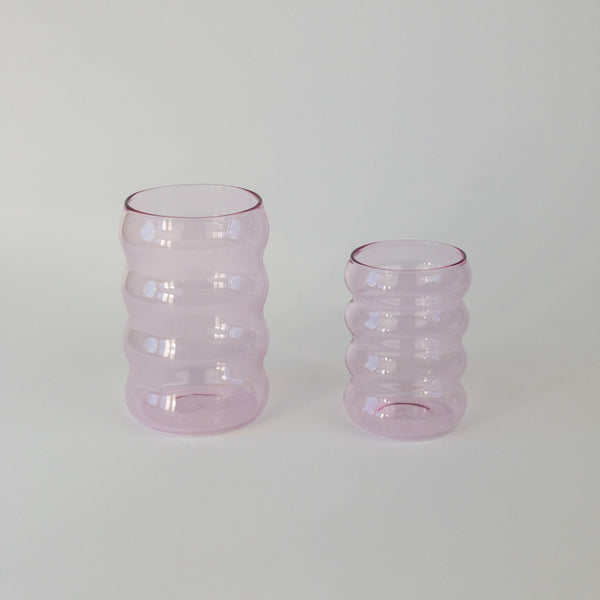 Ripple Glass - Pink - Small