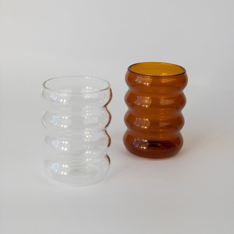 Ripple Glass - Amber - Small